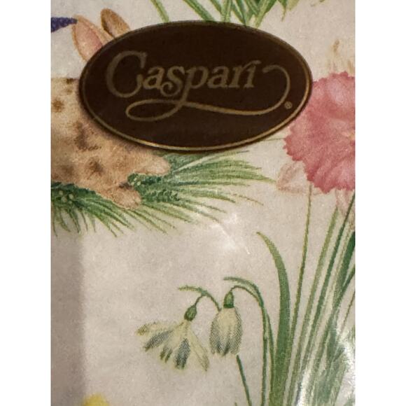 Caspari Easter Bunnies Daffodils Paper Napkins Dinner Gathering Party Sealed - Picture 6 of 6